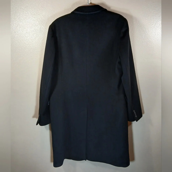 J crew Men's Westbourne topcoat in black size Medium - Picture 3 of 13